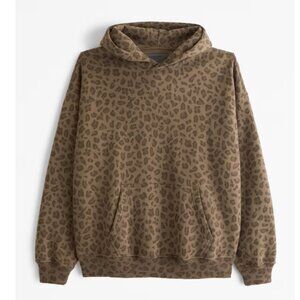 NOT FOR SALE! ISO ABERCROMBIE CHEETAH PRINT MEN'S ESSENTIAL POPOVER HOOD